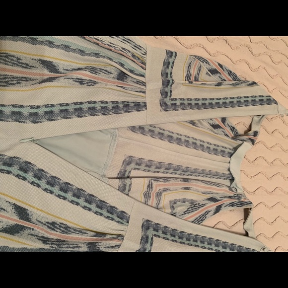 BCBG Maxazria Blue Printed Short Dress - Picture 8 of 8